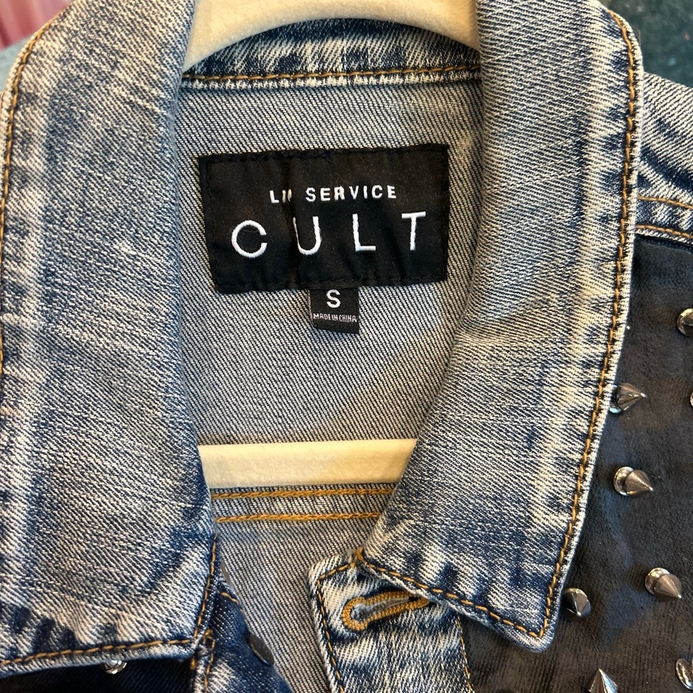 Denim Studded Jacket - Picture 5 of 8